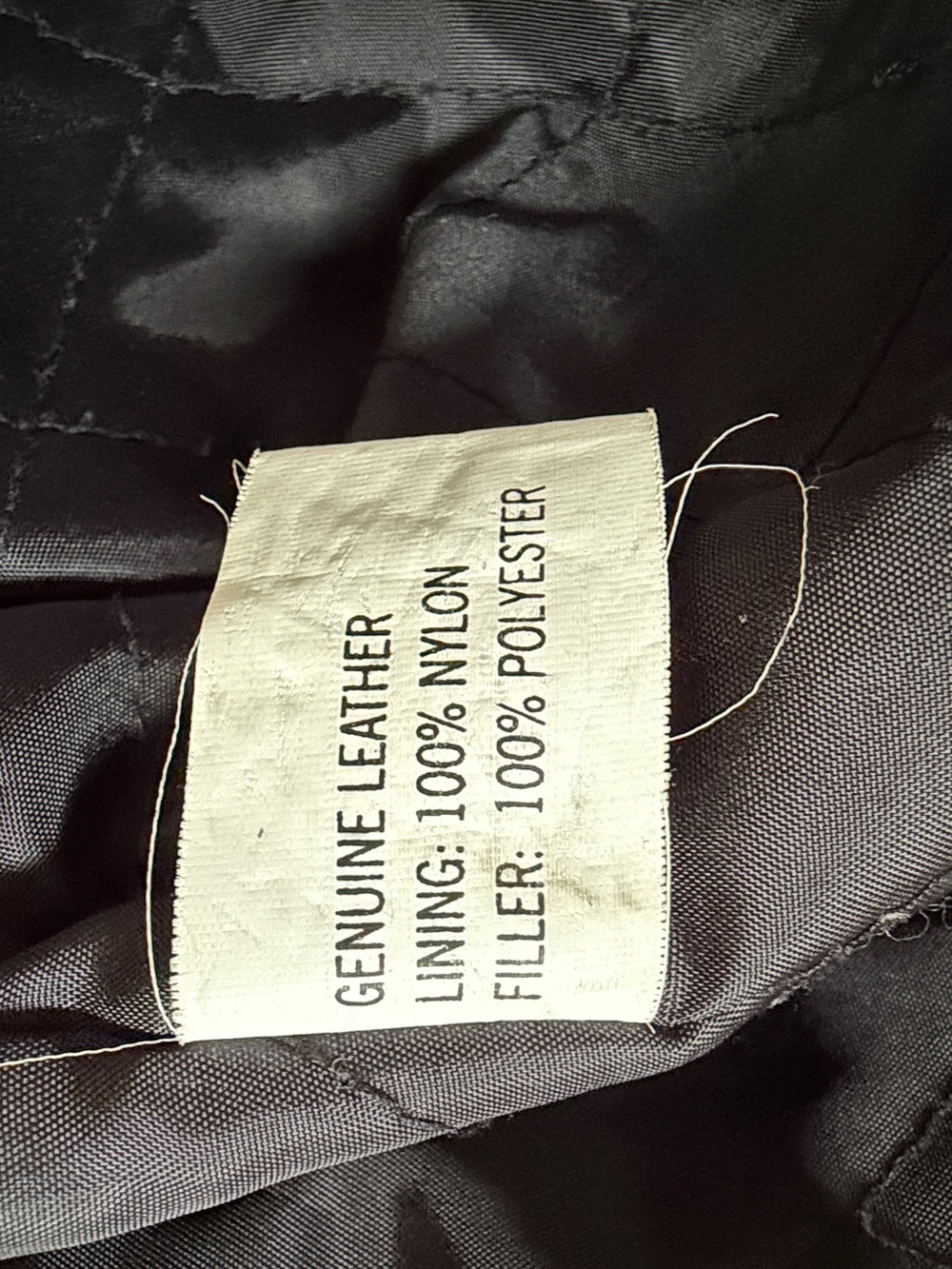Vintage Oscar Piel Men’s XXL Black Genuine Leather Bomber Jacket 80s 90s - Picture 13 of 13